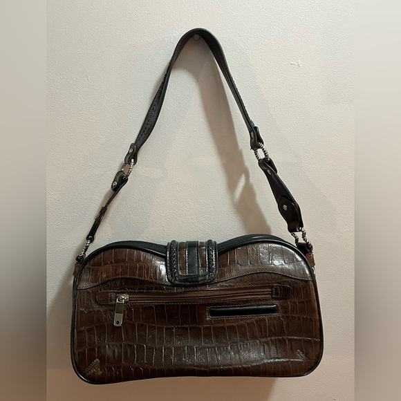 MC Marc Chantal Brown Faux Alligator Women’s Purse - Picture 11 of 14